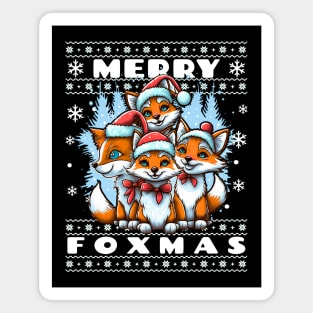 Merry Foxmas Magnet